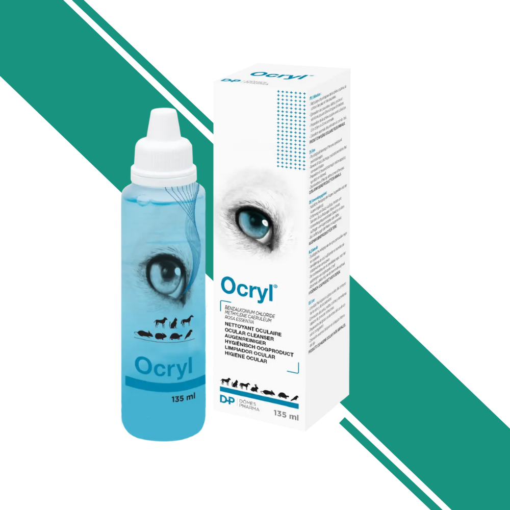 Ocryl Tear Stain Remover and Eye Cleanser for Dogs, Cats and Horses